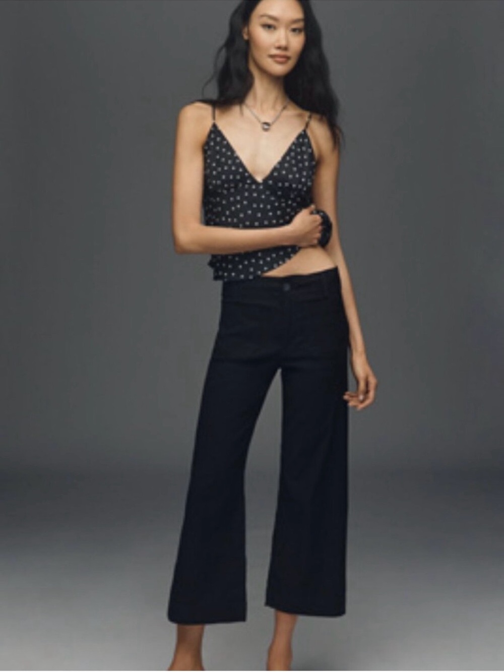 NWT Maeve by Anthropologie COLETTE MAGIC FABRIC MID-RISE PANTS BY MAEVE black